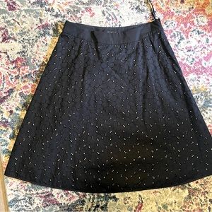 Flower Print Double Layered Full Midi Skirt